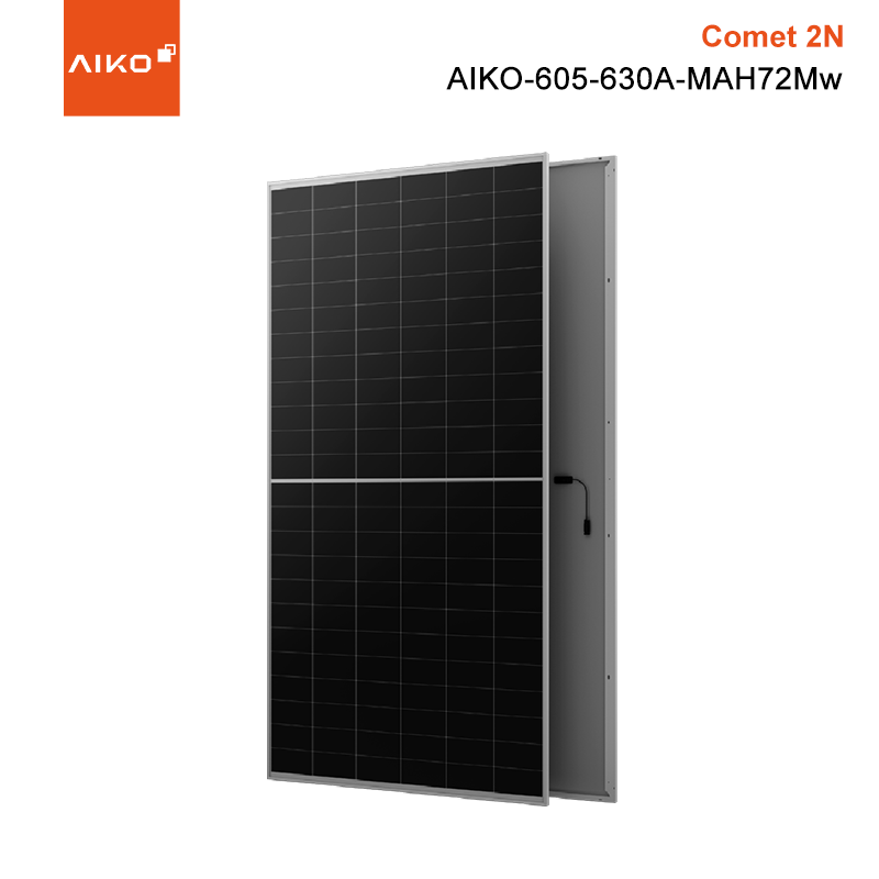 Aiko Solar C&I Escenario Serie COMET Comet 2N 620W 625W 630W Panel solar ABC tipo N